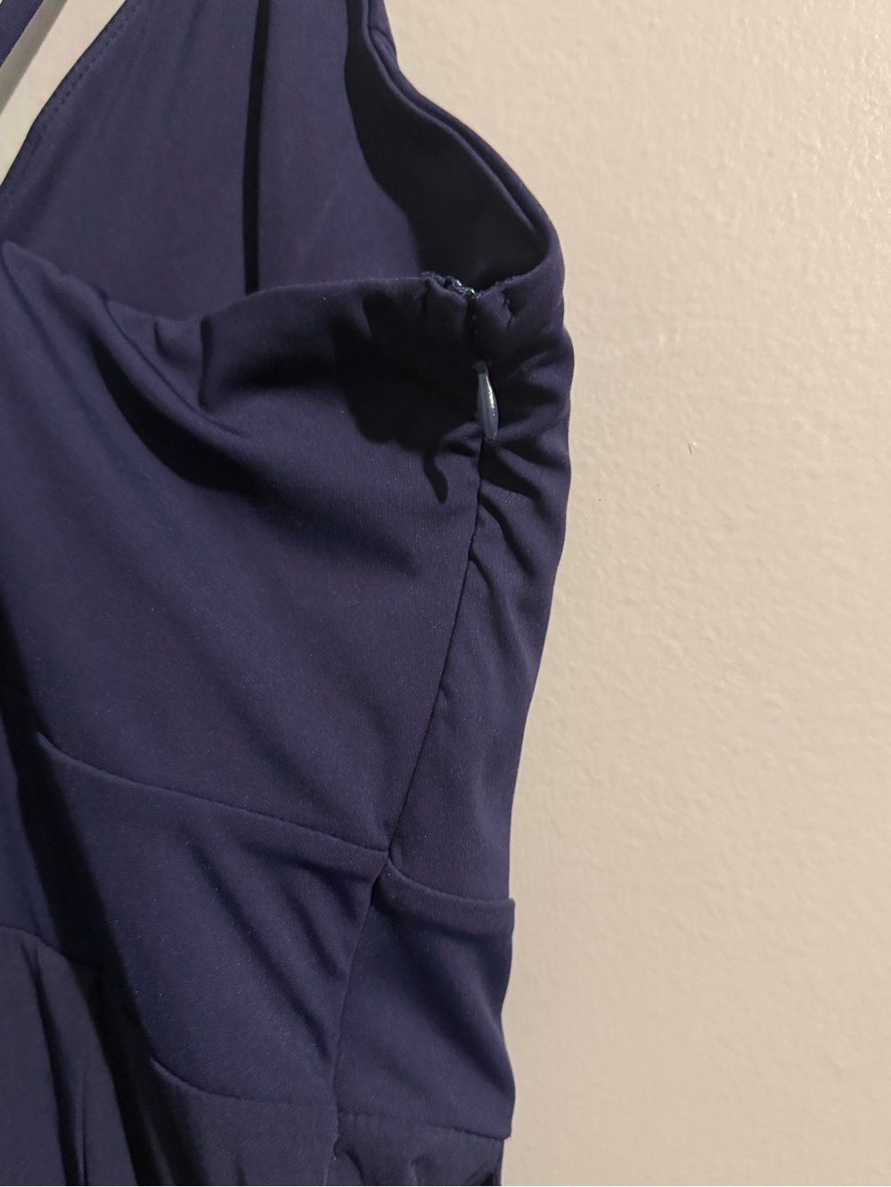 HALARA Navy Blue Wide-Leg Jumpsuit with Spaghetti Straps - Picture 8 of 16